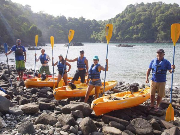 ocean kayaking snorkeling tour family